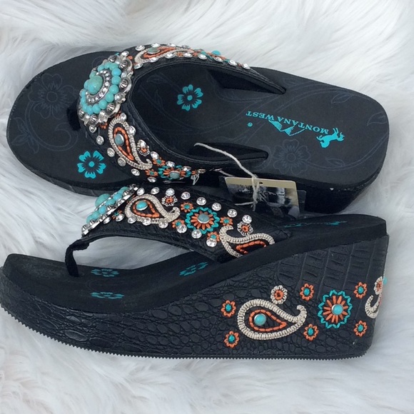 Montana West Shoes - Montana West High Heel Wedges